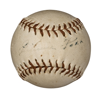 Jimmie Foxx Single Signed Mini Baseball (JSA)